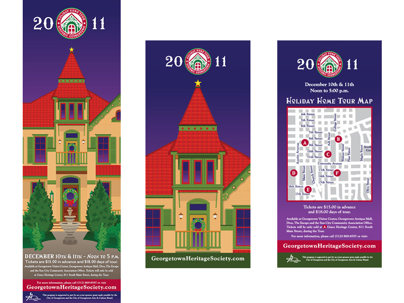 Georgetown Heritage Society Holiday Home Tour 2011 Poster