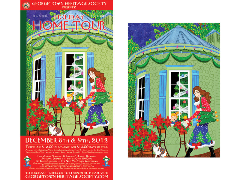 Georgetown Heritage Society Holiday Home Tour 2012 Poster
